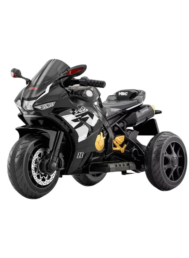 Kids' Electric Ride-On Motorcycle Trike, 6V 4AH Battery, 380W Motor, 3-Wheel Design with LED Lights & Music