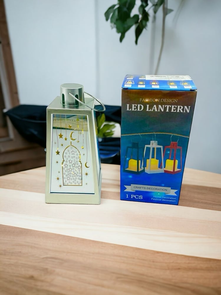 فانوس الضوء  WM2129 مطبوع رمضان مبارك