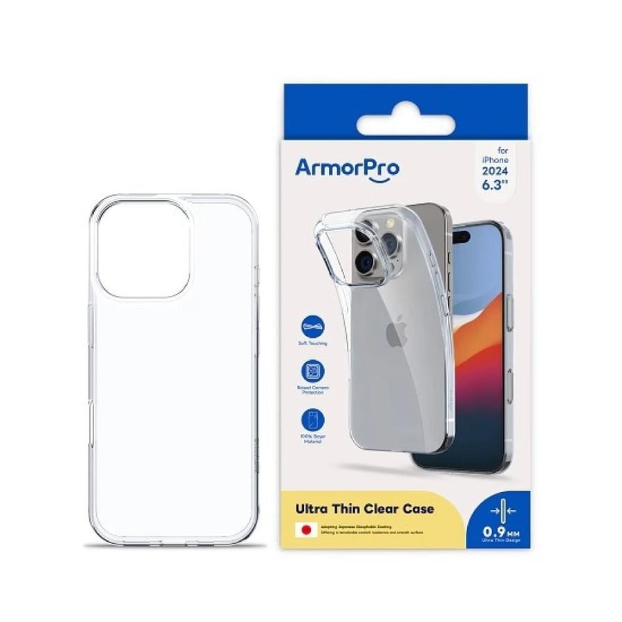 كفر شفاف مرن لايفون 16 برو و 16 برو ماكس - من ArmorPro