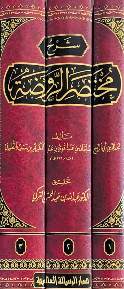 شرح مختصر الروضة3/1  تأليف نجم الدين  أبي الربيع سليمان بن عبدالقوي بن عبدالكريم بن سعيد الطوفي  تحقيق د.عبدالله بن عبدالمحسن التركي