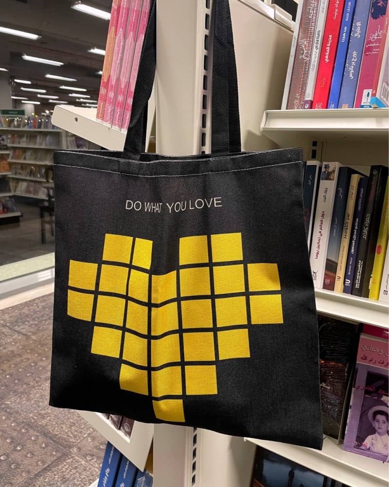 tote bag - yellow love
