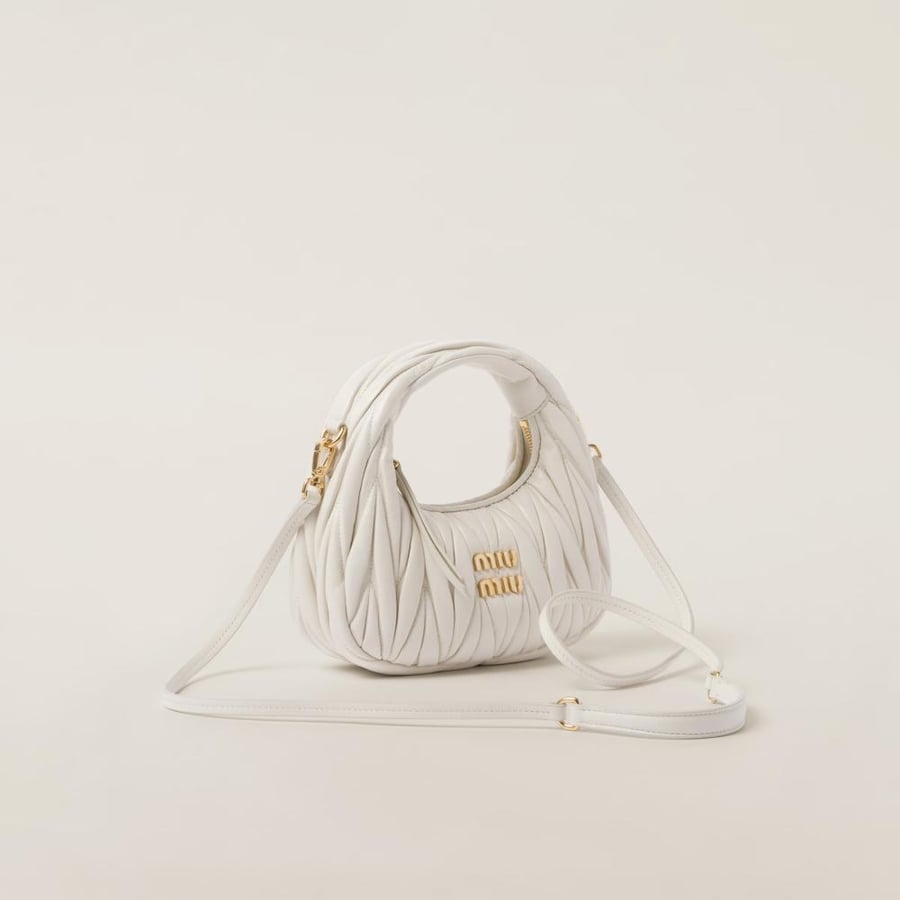 حقيبة ميوميو أبيض - miumiu