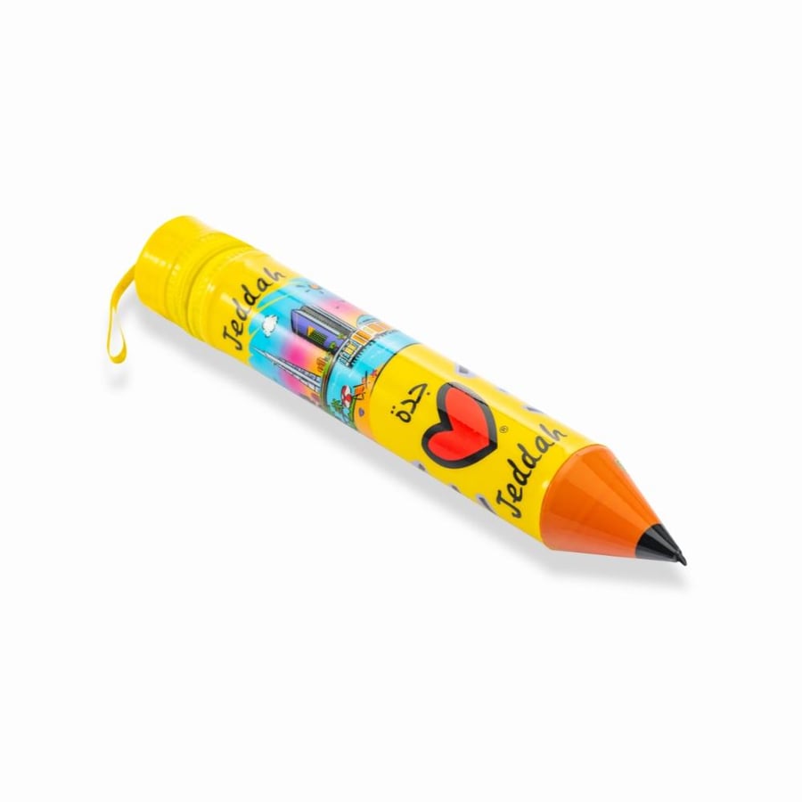 Jeddah Landmark Souvenir Pencil Case with Vibrant Colors