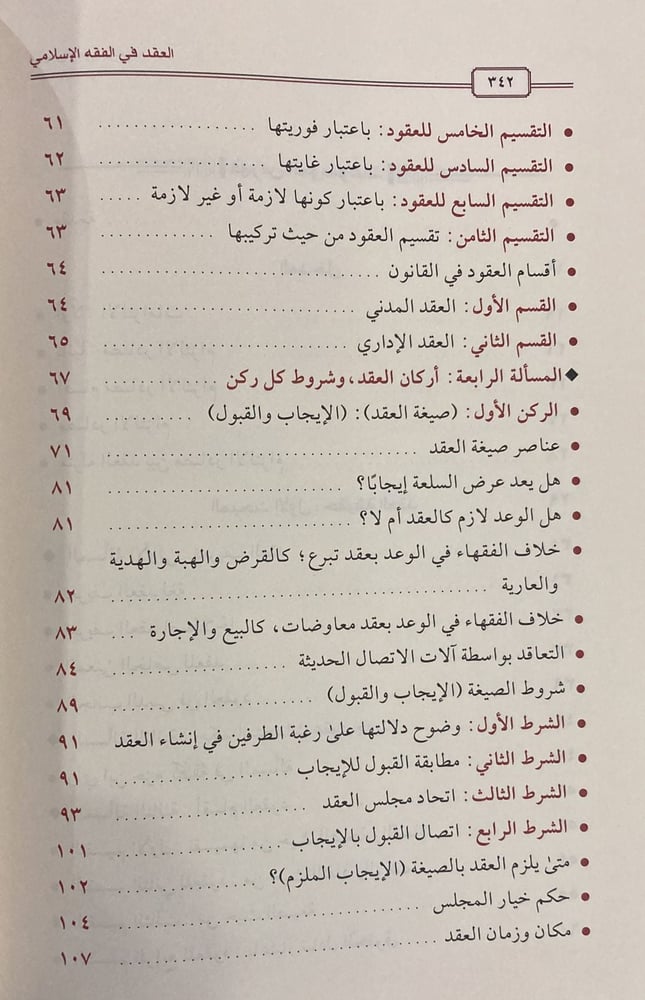 العقد في الفقه الإسلامي