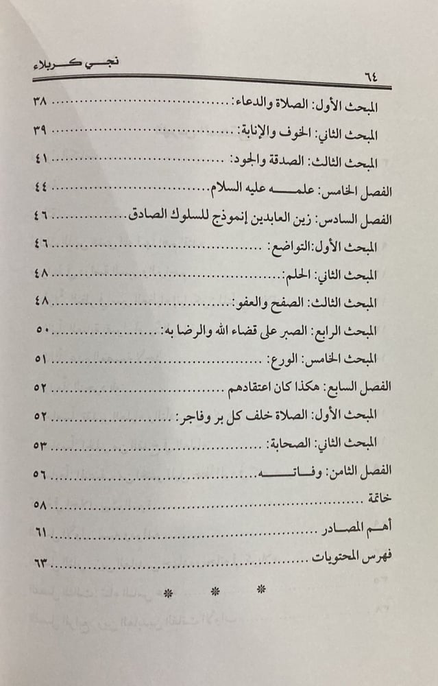 نجى كربلاء عليه السلام