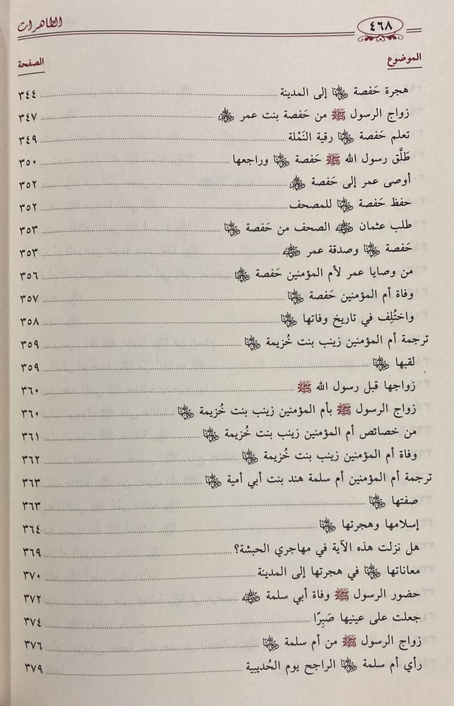 الطاهرات دراسة جامعة ومحررة لسير أمهات المؤمنين رضي الله عنهن