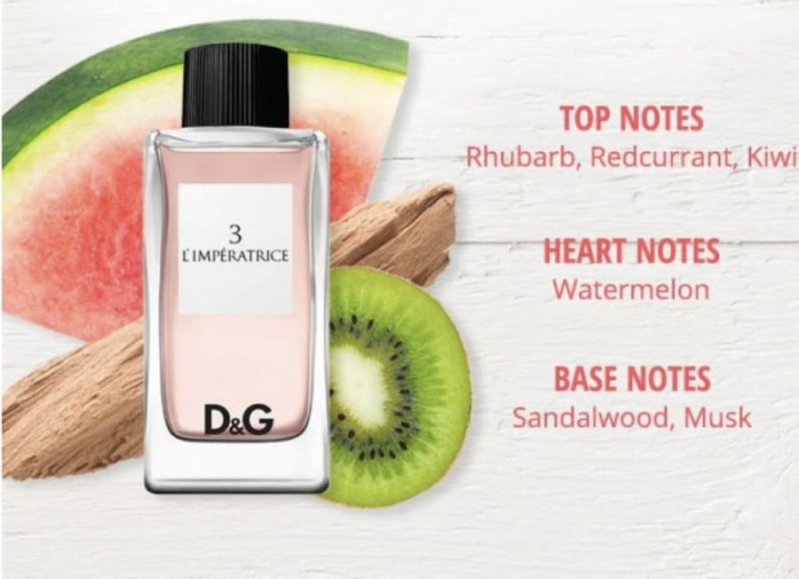 عطر نسائي لايمبيراتريس 3 بور فوم دولتشي اند غابانا 100ML او دو تولت
