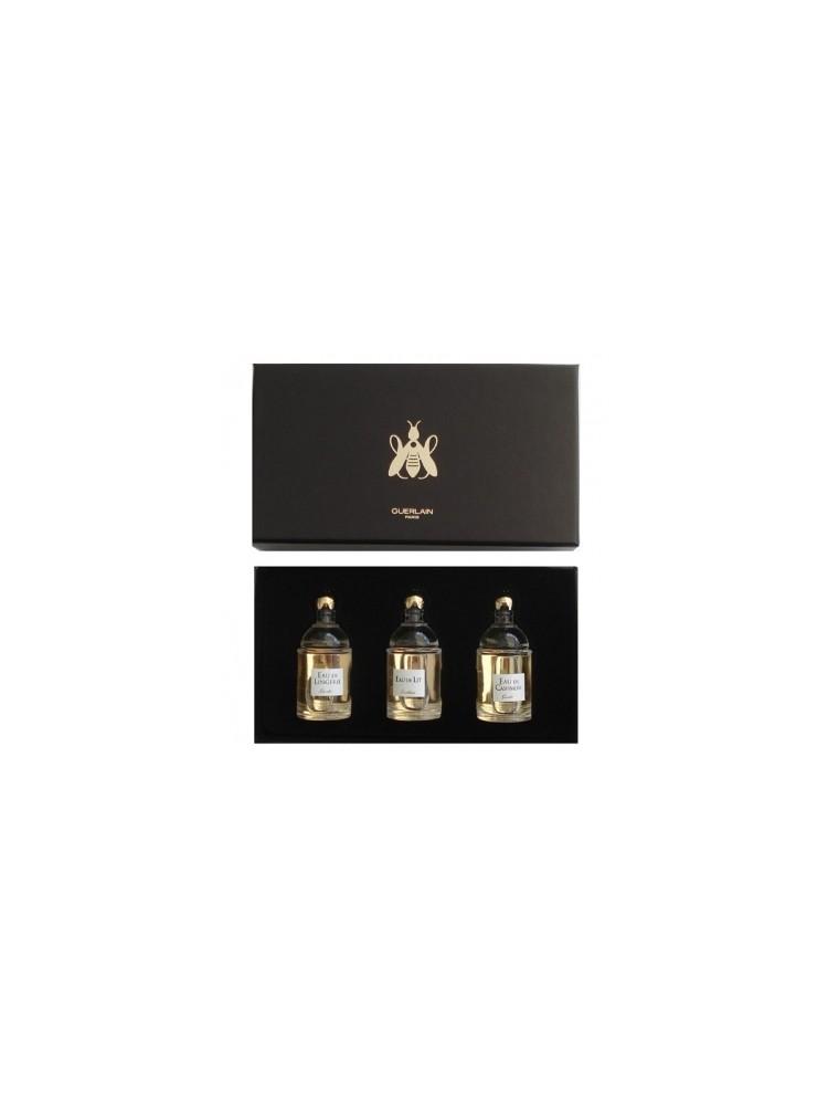 بوكس نسائي ميني مكون من 3 عطور مختلفه عطر لي وعطر لانجري وعطر كاشمير من جيرلان الواحد 7.5 ML صب