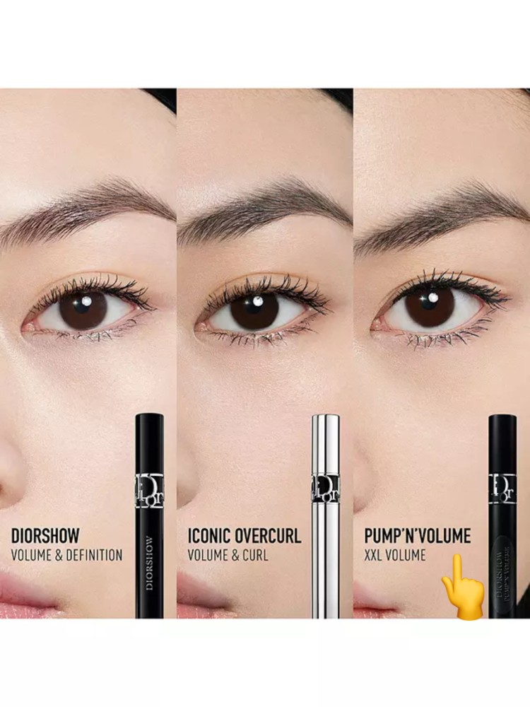 مسكارا  رقم 090 نوير بلاك 6 g مع معالج للرموش 4ML من ديور