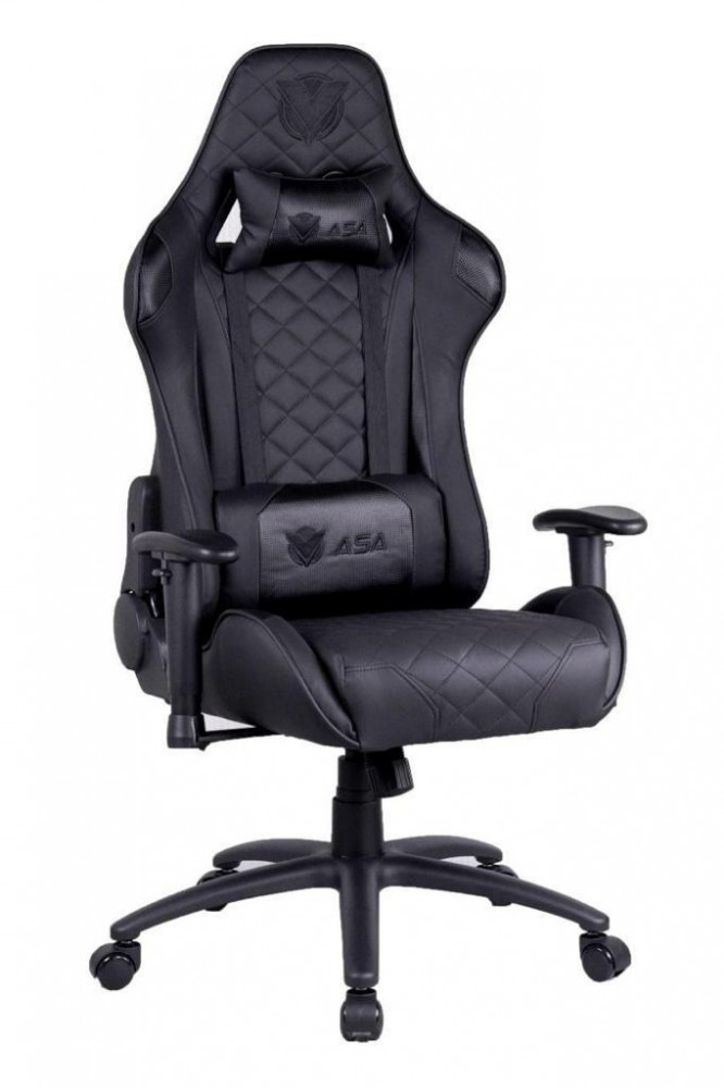 Gaming chair (gaming) and multi-purpose, ASA Jewel edition, solid black color