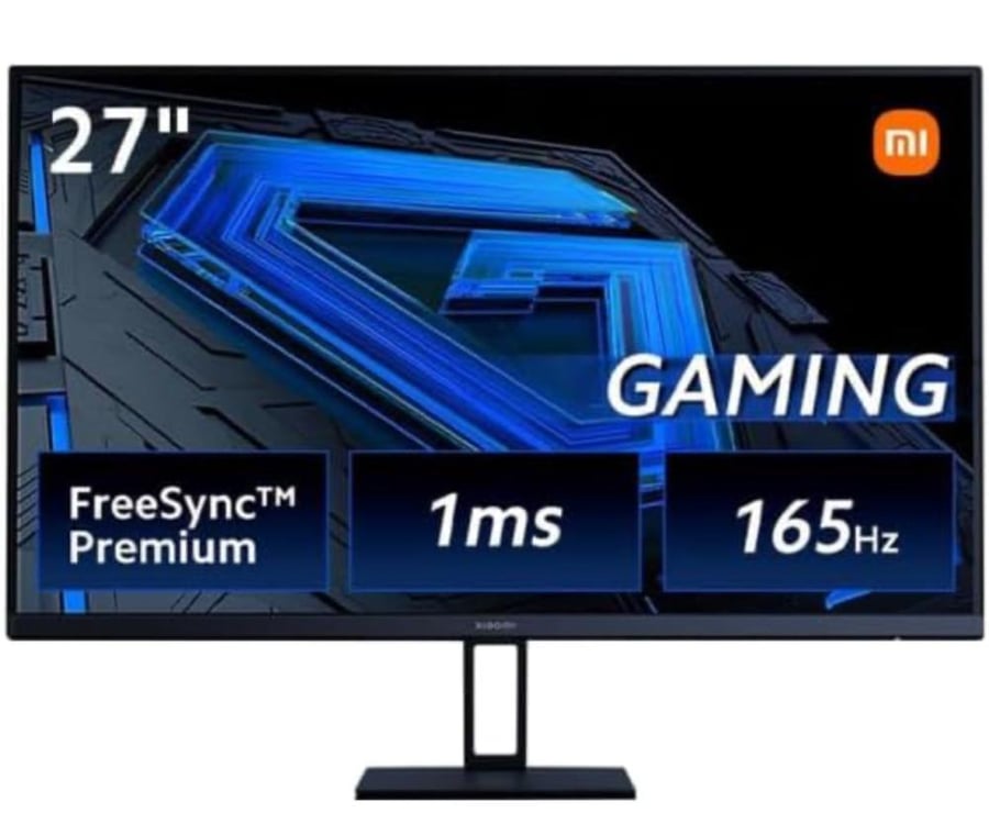 شاشة عرض شاومي للألعاب G27I بدقة FULL HD 1920X1080 بمعدل 165HZ وبحجم 27 انش ELA5379UK - أسود