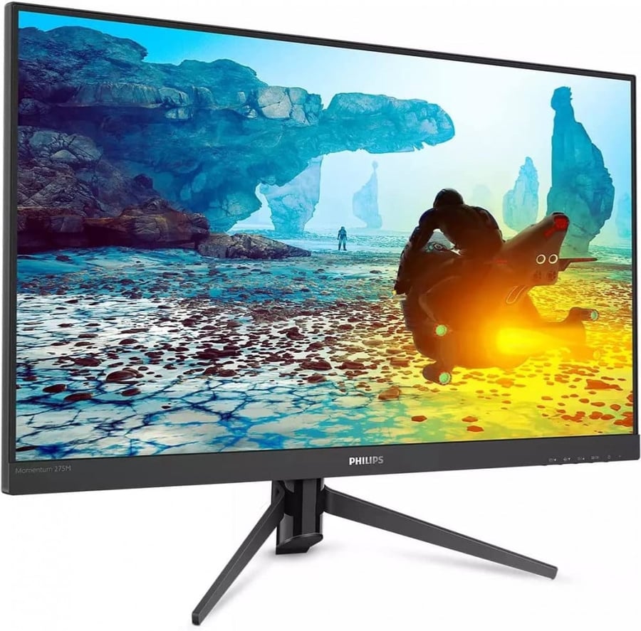 شاشة عرض للالعاب 275M8RZ من فيليبس LED IPS مومينتم، بحجم 27 انش،تدعم دقة فور كي (4K)،بسرعة 170 هرتز، سرعة استجابة 1 مللي في الثانية، بتقنية  إنفيديا جي  ساينك ، وإتش دي دي آر 400،