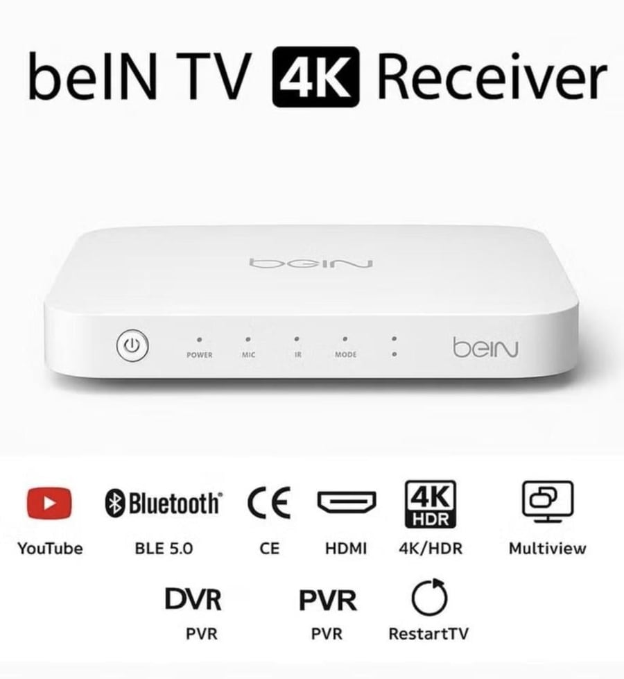 رسيفر bein عربي مع اشتراك باقة القمة مدة 6 شهور
