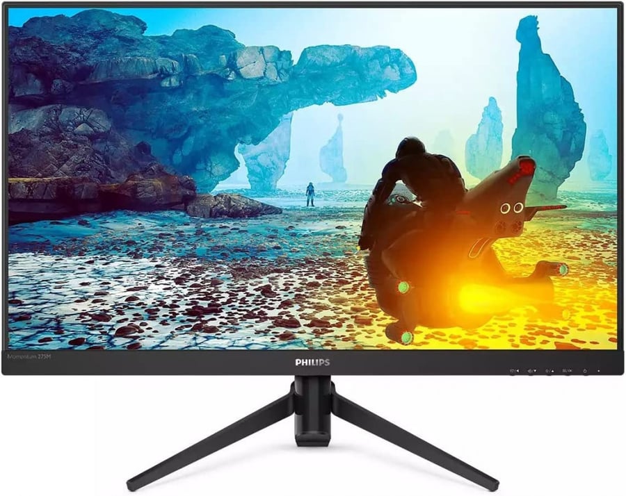 شاشة عرض للالعاب 275M8RZ من فيليبس LED IPS مومينتم، بحجم 27 انش،تدعم دقة فور كي (4K)،بسرعة 170 هرتز، سرعة استجابة 1 مللي في الثانية، بتقنية  إنفيديا جي  ساينك ، وإتش دي دي آر 400،