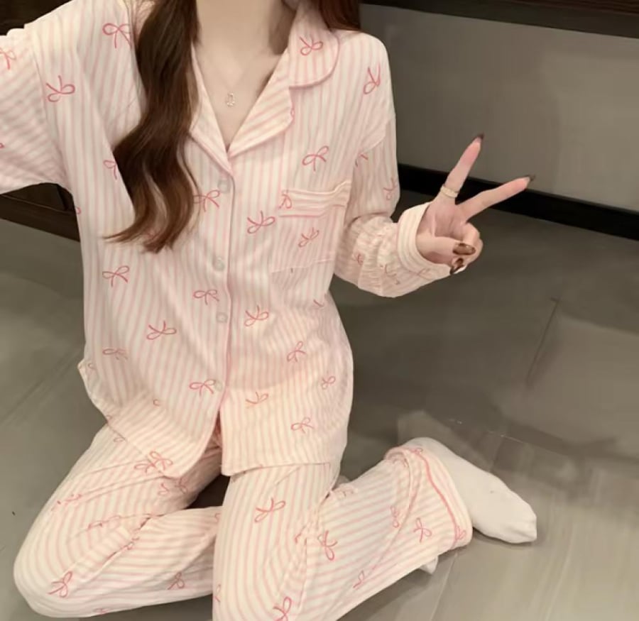 بجامة سحر الفيونكة | Bow Charm Pajama