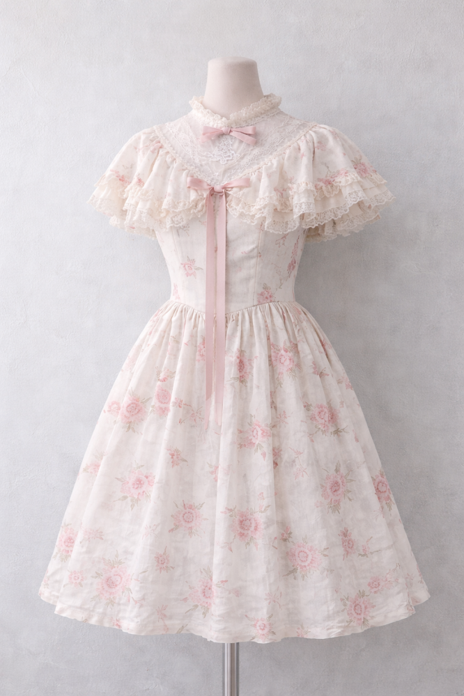 فستان فيكتوري بابل | Rose Veil Vintage Dress
