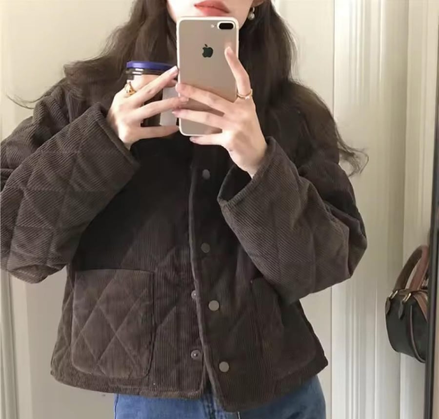 جاكيت صوفي بني | Jackets Y2K