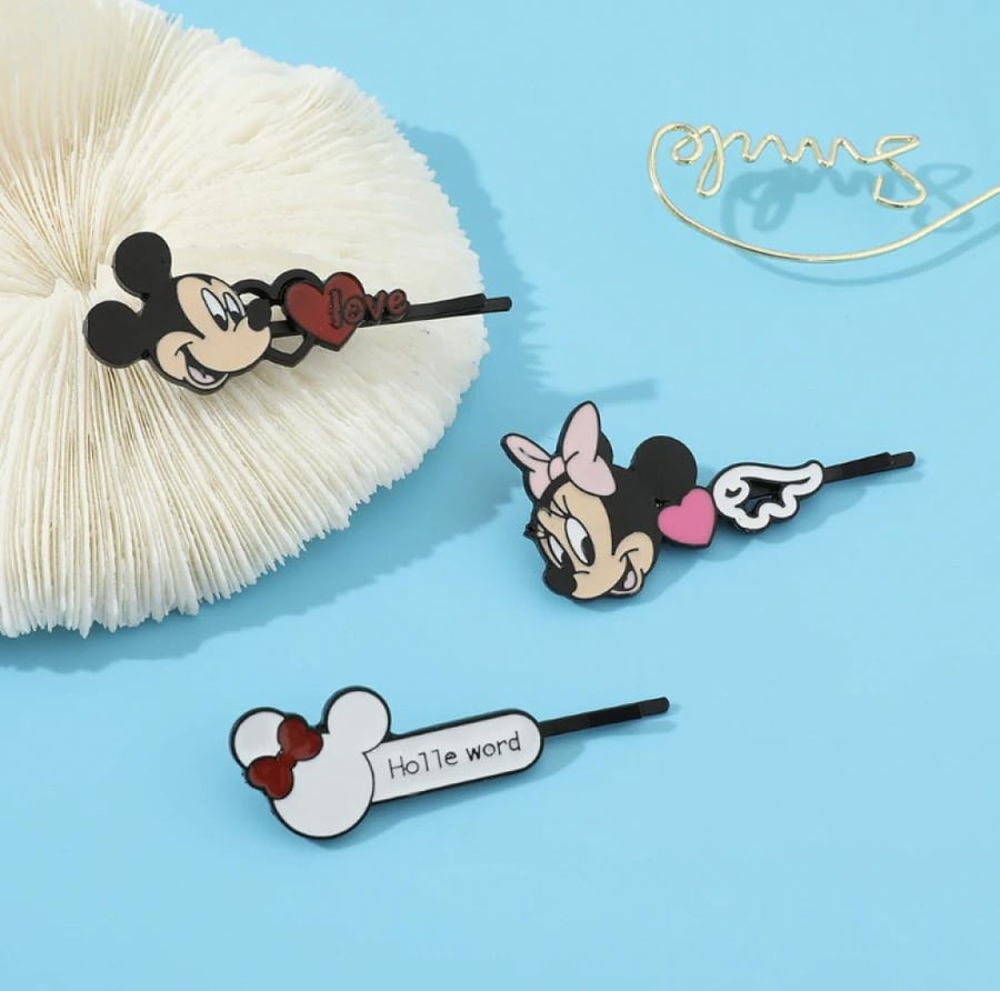 مشبك شعر ميني ماوس | Minnie Hair Clips