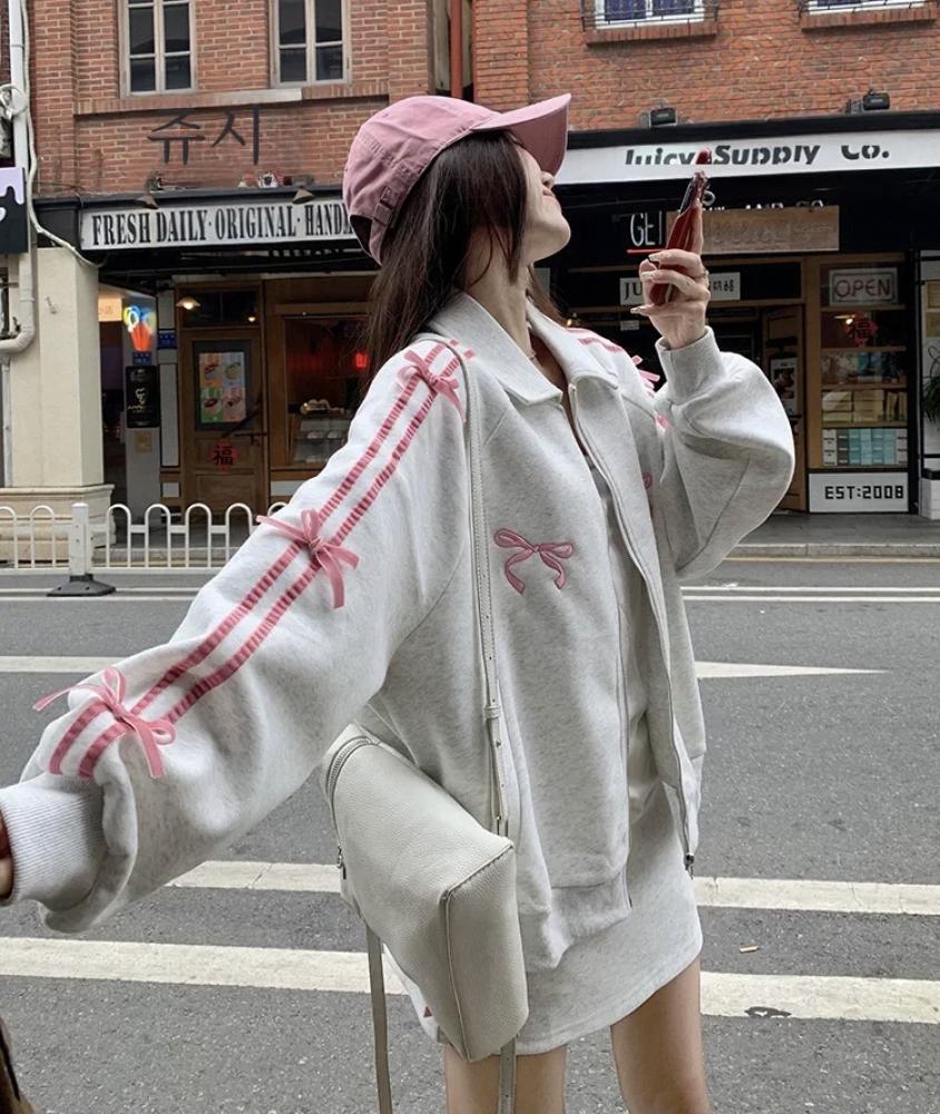 طقم | Bow Skirt Suit
