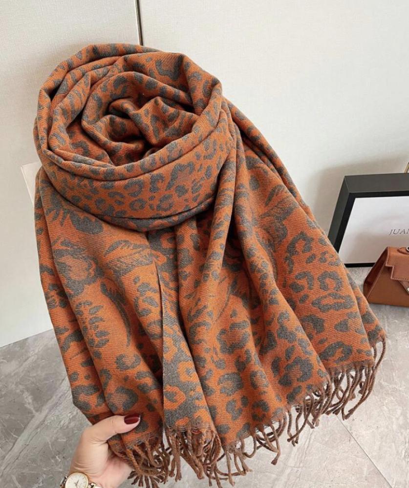 الشال الكشميري اورانج فلور | Scarf
