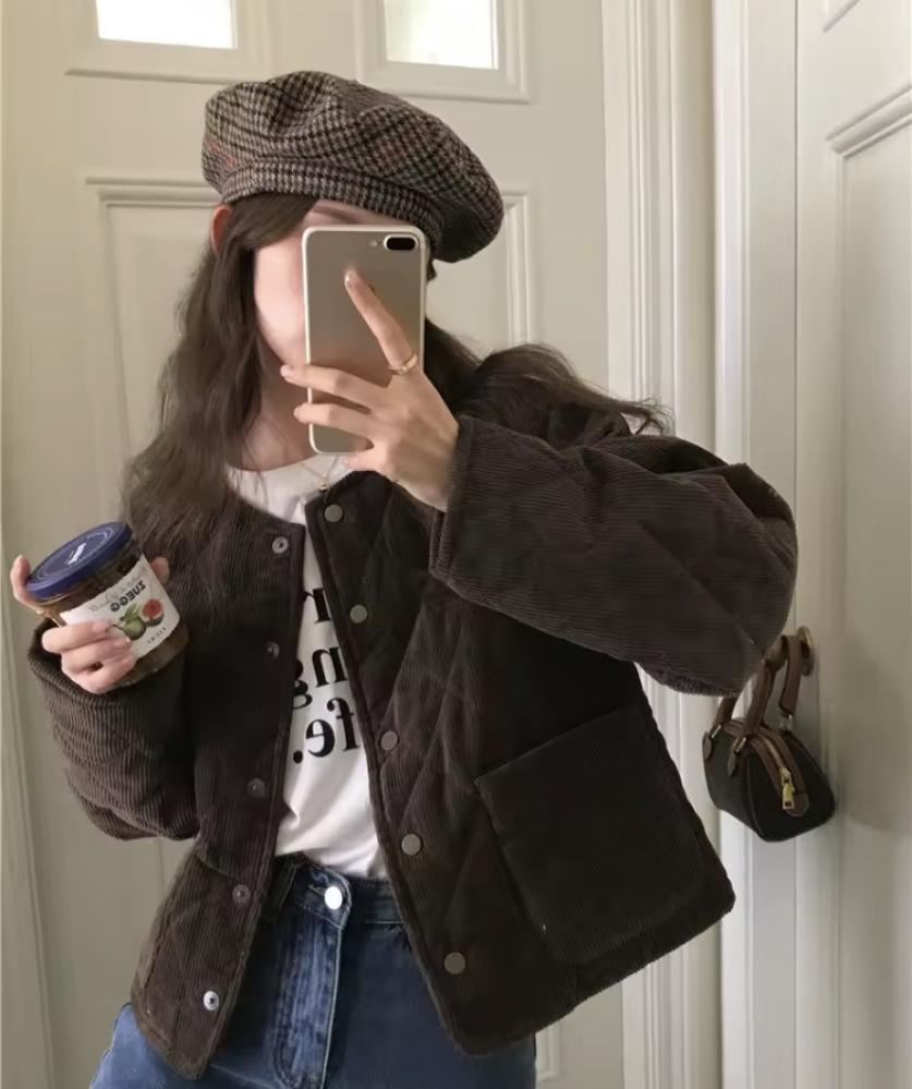 جاكيت صوفي بني | Jackets Y2K