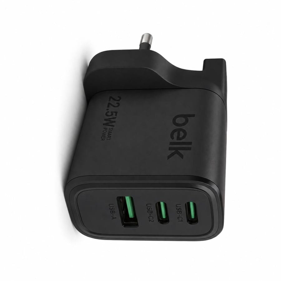 شاحن جداري سريع بقوة 22.5 واط بمنفذين من بيلك (Belk 22.5W Wall Charger)