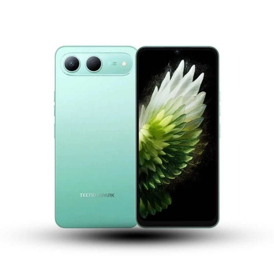 هاتف تكنو سبارك 40 5G بسعة 256 جيجابايت ورام 8 جيجابايت - اللون الأخضر (Tecno Spark 40 5G 256GB/8GB RAM)