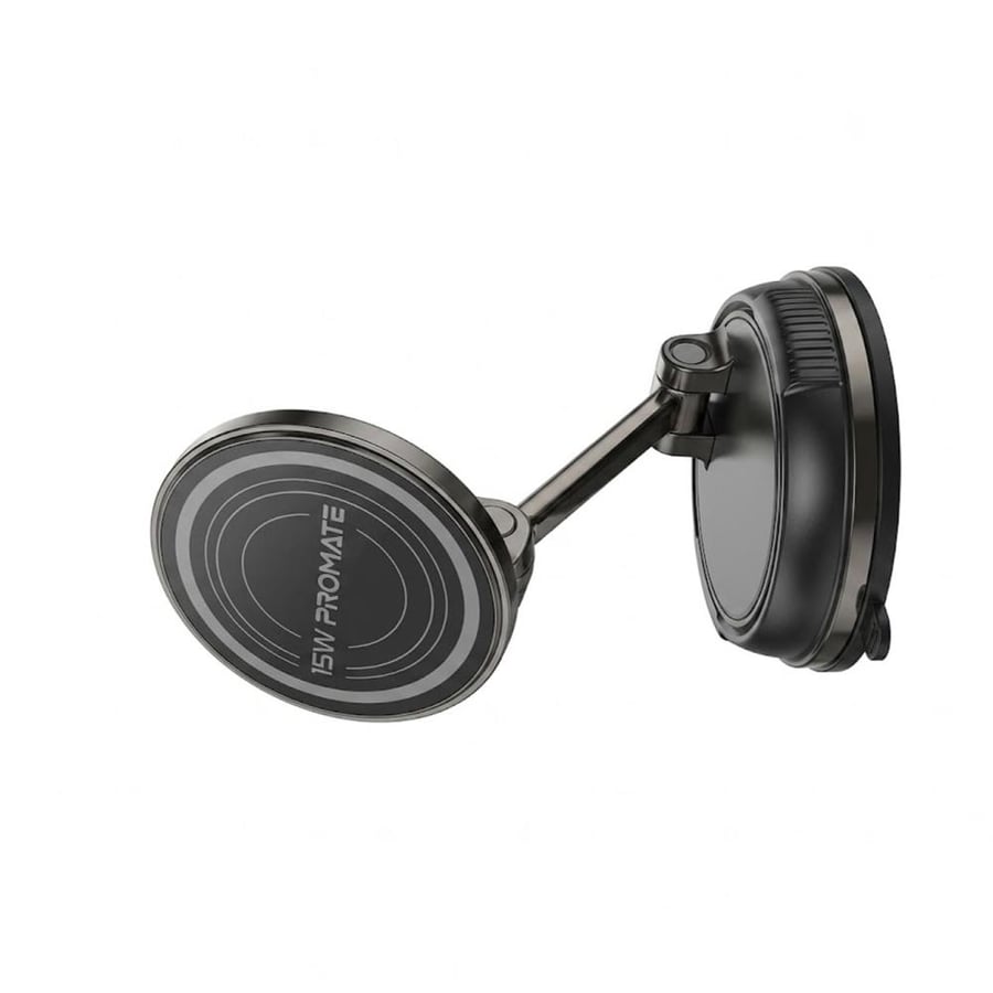 هولدر بروميت شفط بشحن لاسلكي 15 واط – حامل جوال للسيارة (Promate 15W Wireless Charging Suction Mount)