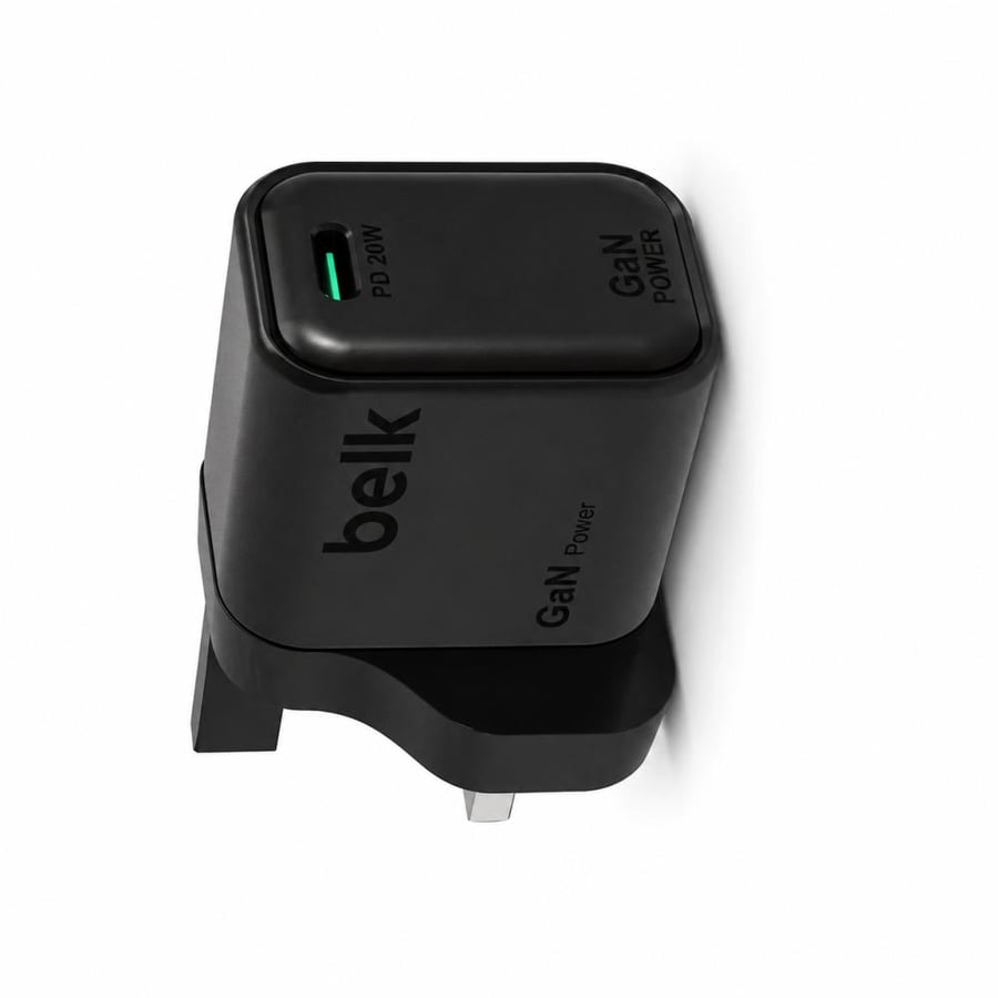 شاحن جداري سريع بقوة 20 واط بتقنية جان (GaN) من بيلك (Belk 20W GaN Wall Charger)