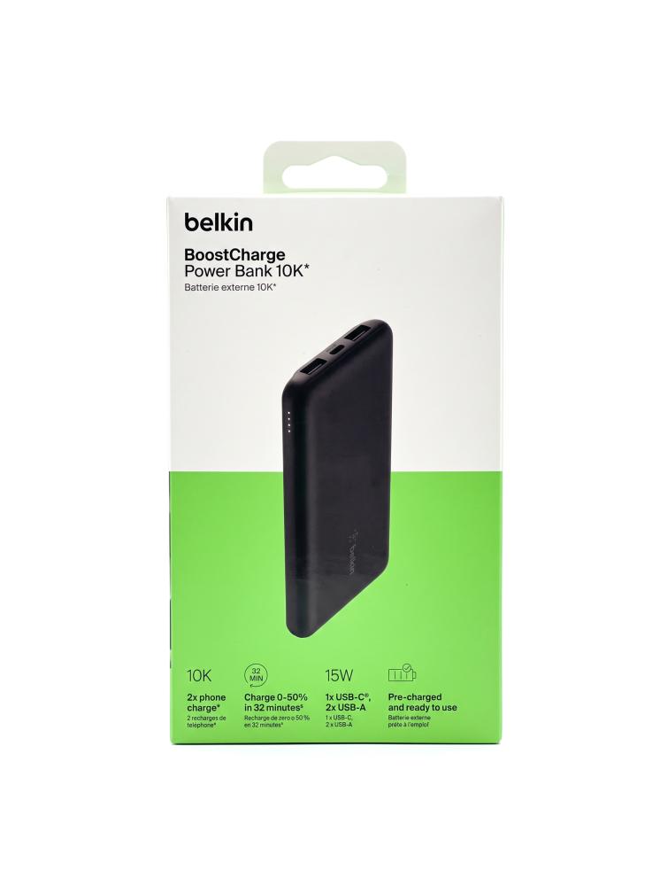 باور بانك بيلكين بوست تشارج سعة 10000 مللي أمبير بقدرة 15 واط (Belkin BoostCharge Power Bank 10K BPB011)
