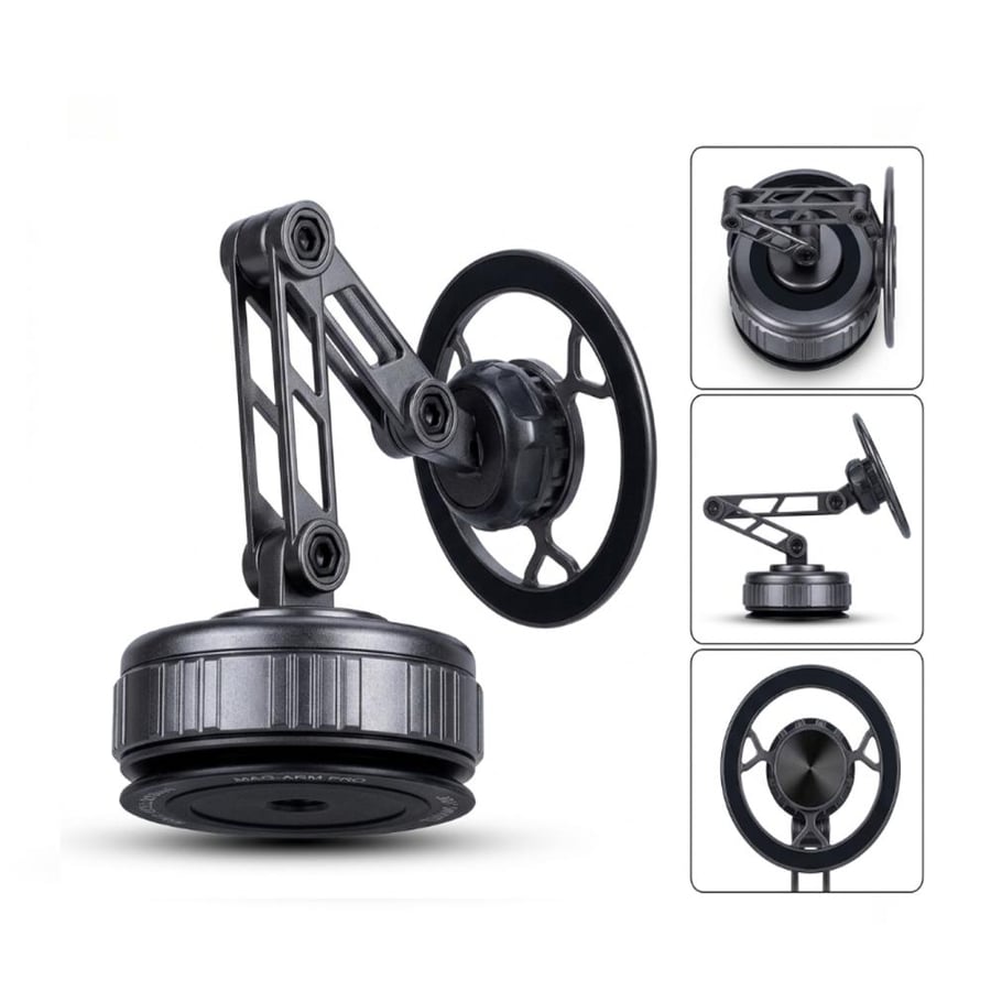 حامل ومسكة جوال مغناطيسي بقاعدة شفط وقابليّة للتعديل من جيفو (Jivo Suction Mount)