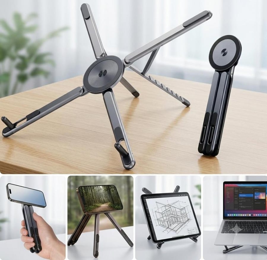 ستاند مغناطيسي متعدد الاستخدامات 4 في 1 موديل 2200129 من إس بي (SP 4-in-1 Magnetic Stand Model 2200129)