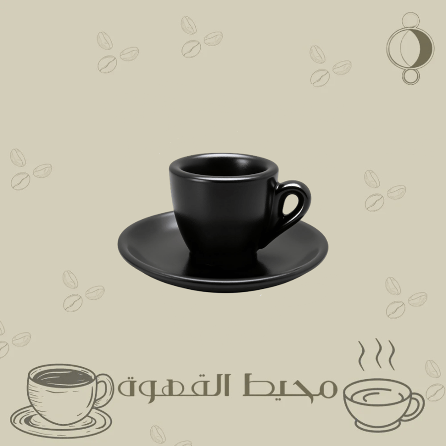 كوب اسبريسو لون أسود 55 مل