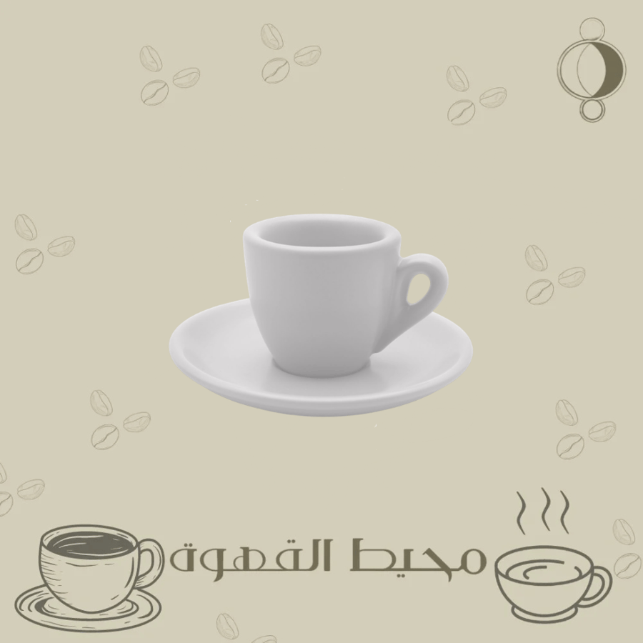 كوب اسبريسو سيراميك 50مل ابيض