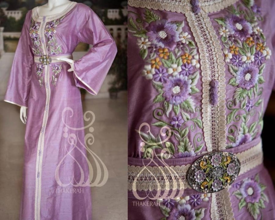 قفطان مغربي مناسبات موف تطريز