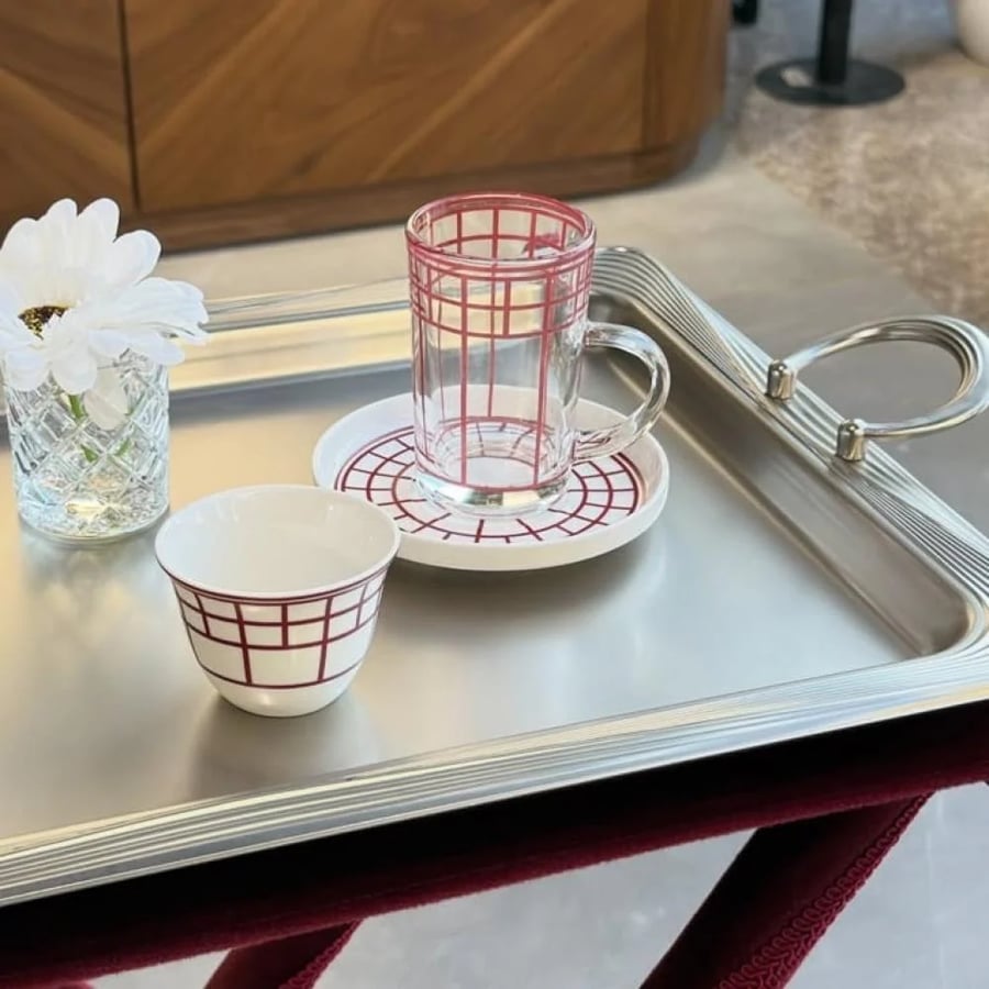 طقم بيالات وفناجيل 6اشخاص