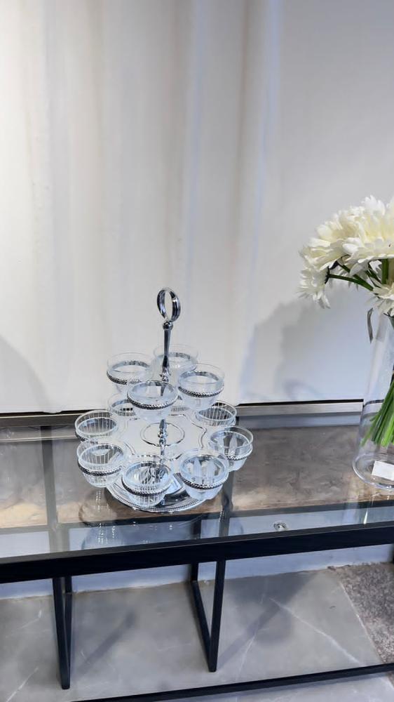 Holder for silver mugs