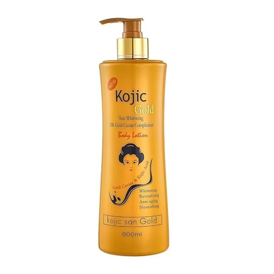 كوجي سان جولد لوشن للجسم بالكافيار الذهبي وحمض الكوجيك 600 مل
