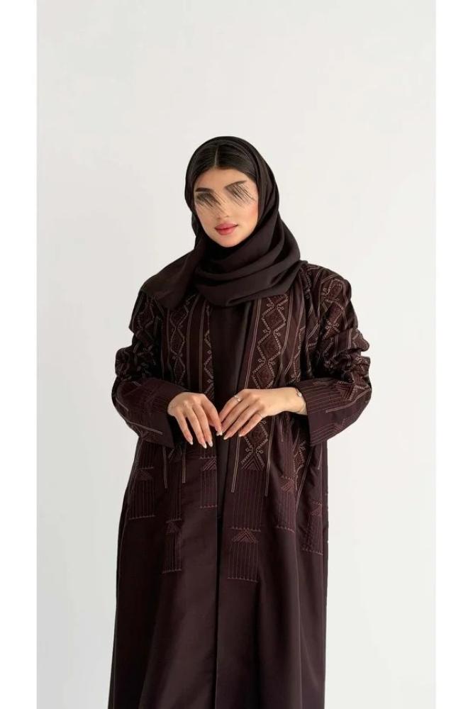 عباية بني بتطريز