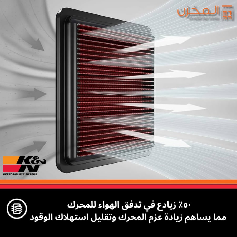 فلتر هواء شريحه رانجلر JL k&n