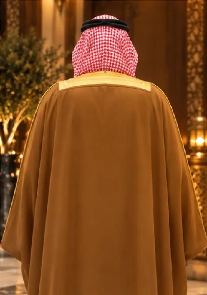 البشت الأشقر الفاتح من الخلف