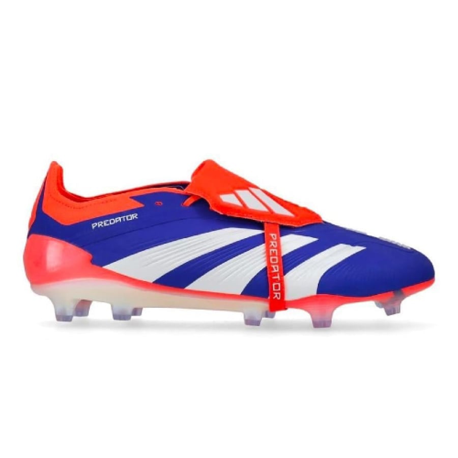 ADIDAS PREDATOR ELITE FOLD-OVER TONGUE FG ADVANCEMENT - LUCID BLUE/FOOTWEAR WHITE/SOLAR RED