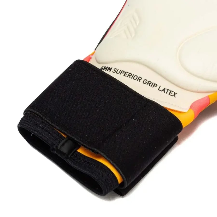 GOALKEEPER GLOVES ULTRA ULTIMATE HYBRID FOREVER FASTER - SUN STREAM/SUNSET GLOW/PUMA BLACK