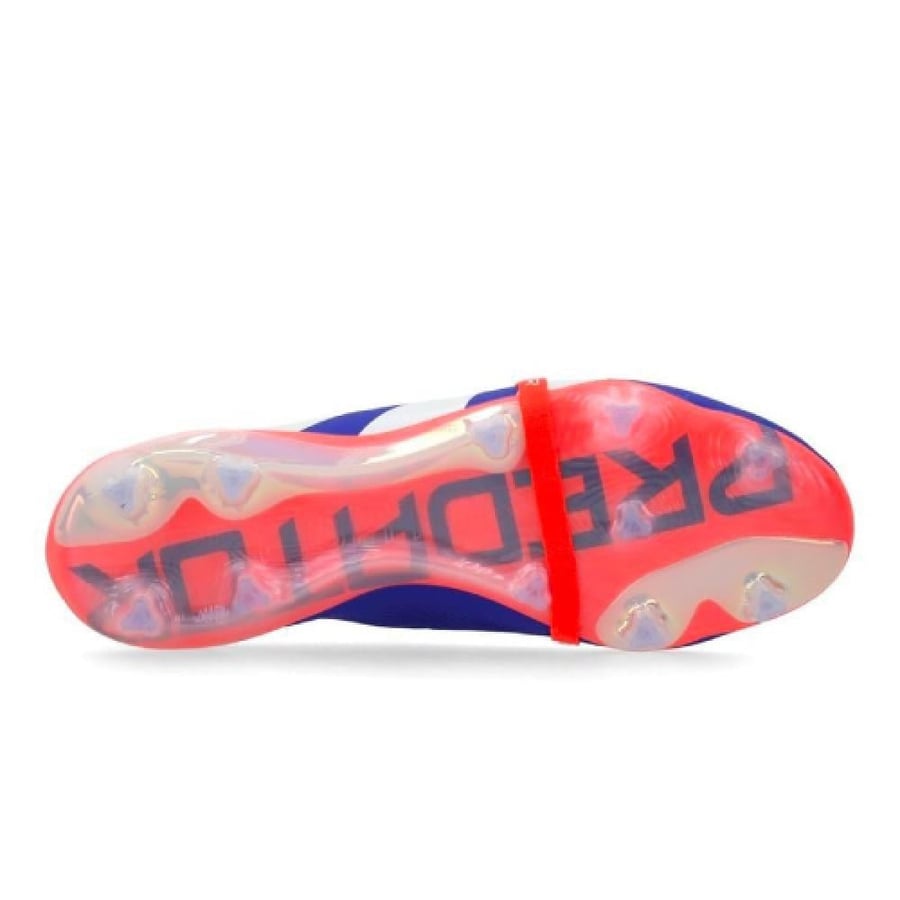 ADIDAS PREDATOR ELITE FOLD-OVER TONGUE FG ADVANCEMENT - LUCID BLUE/FOOTWEAR WHITE/SOLAR RED