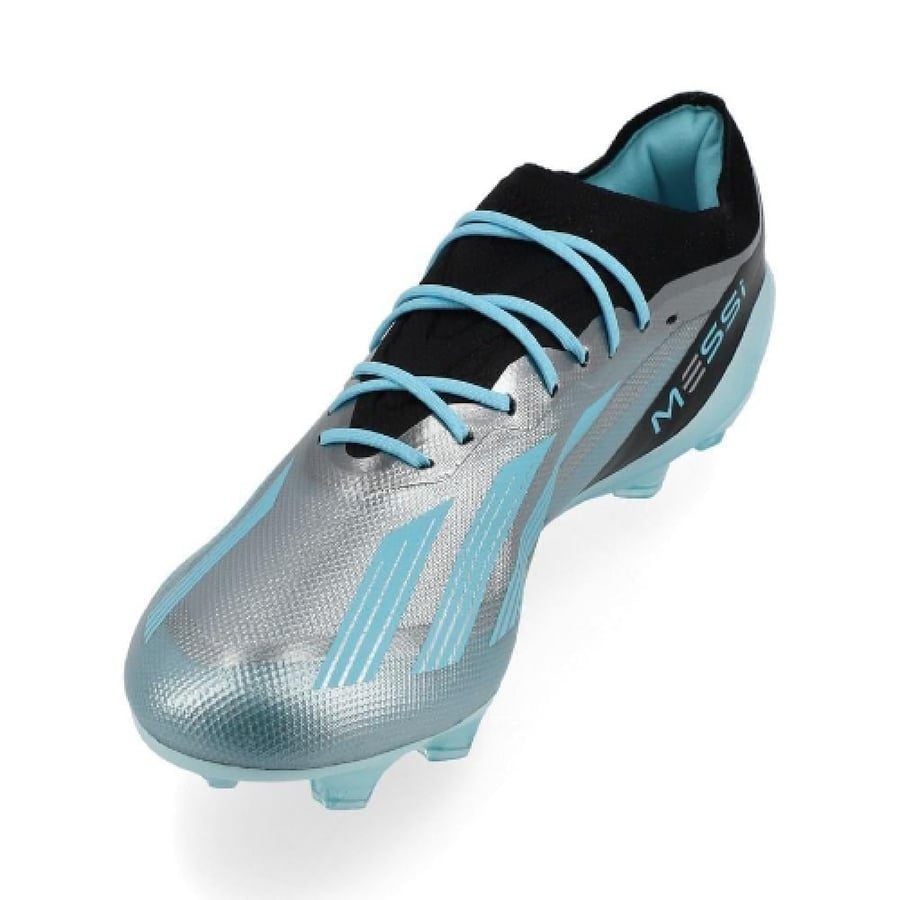 ADIDAS X CRAZYFAST MESSI .1 FG INFINITO - SILVER METALLIC/BLISS BLUE/CORE BLACK
