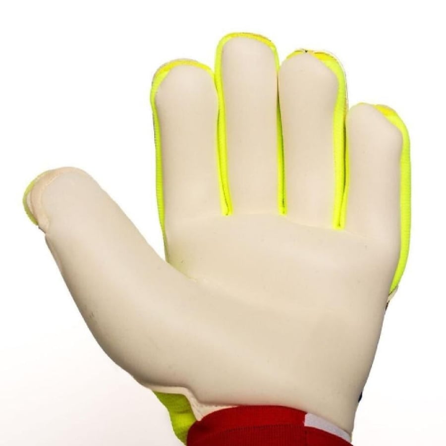 ADIDAS GOALKEEPER GLOVES CLASSIC PRO EXHIBIT - SOLAR YELLOW/ACTION RED/FOOTBALL BLUE