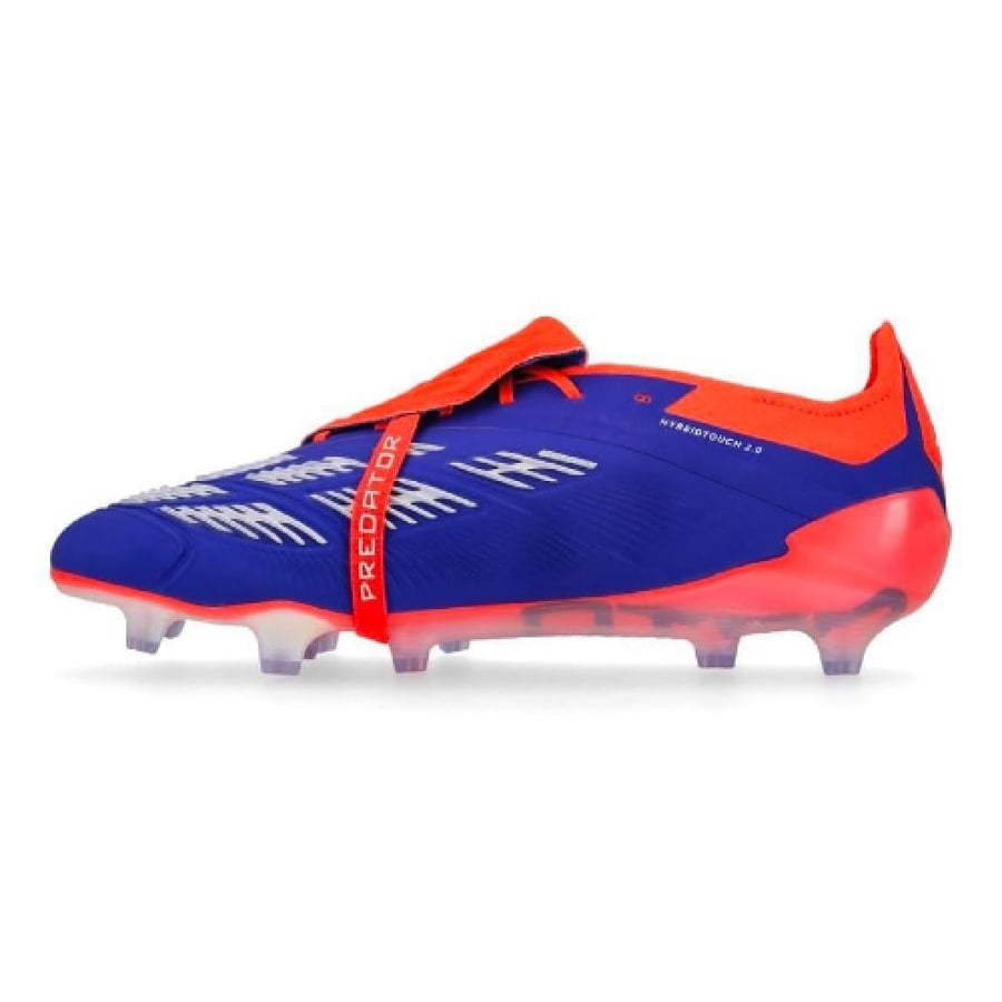 ADIDAS PREDATOR ELITE FOLD-OVER TONGUE FG ADVANCEMENT - LUCID BLUE/FOOTWEAR WHITE/SOLAR RED