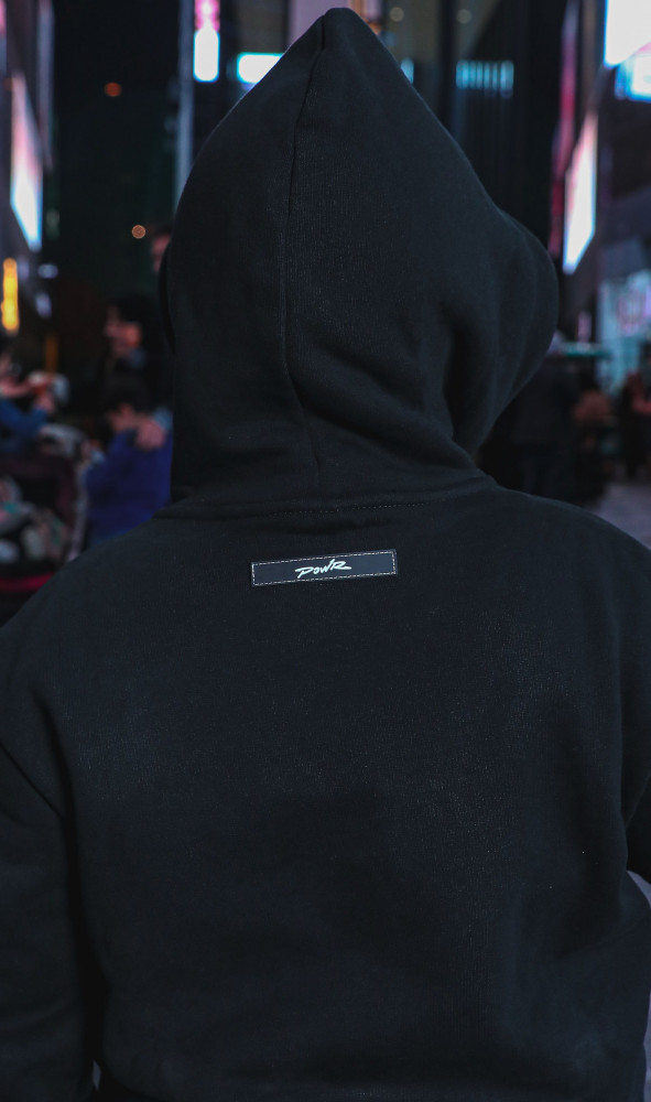 POWR Original Black Hoodie (KIDS)