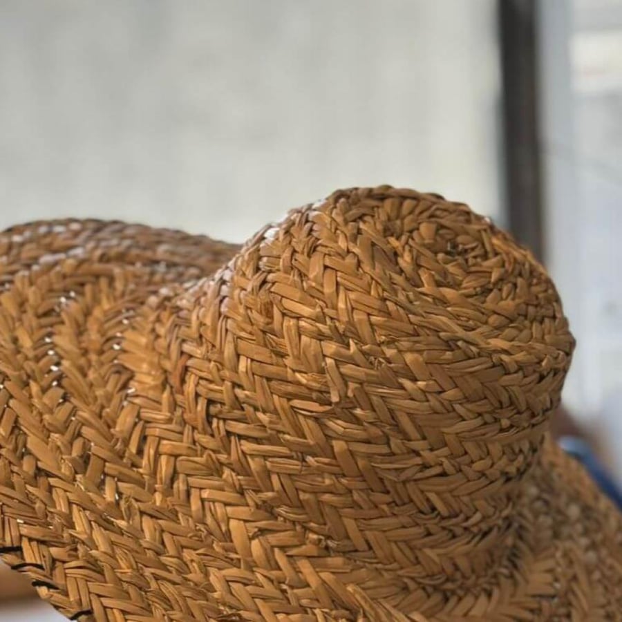 طاقية خوص طبيعي