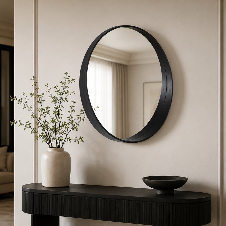 مراية دائري 90*90 M52 BLACK لون اسود